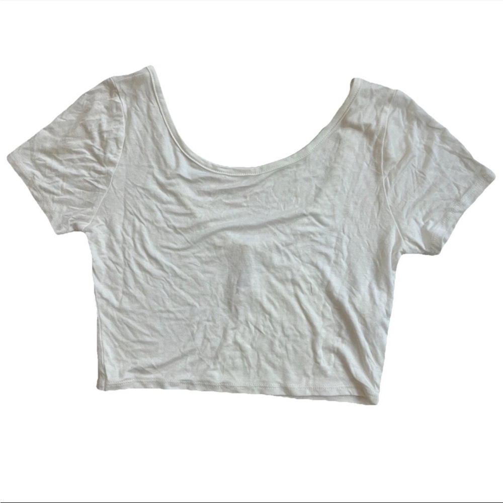 NWT Vintage I Love S&S Inc Women’s Crop Top M Scoop Neck Y2K Festival Summer
